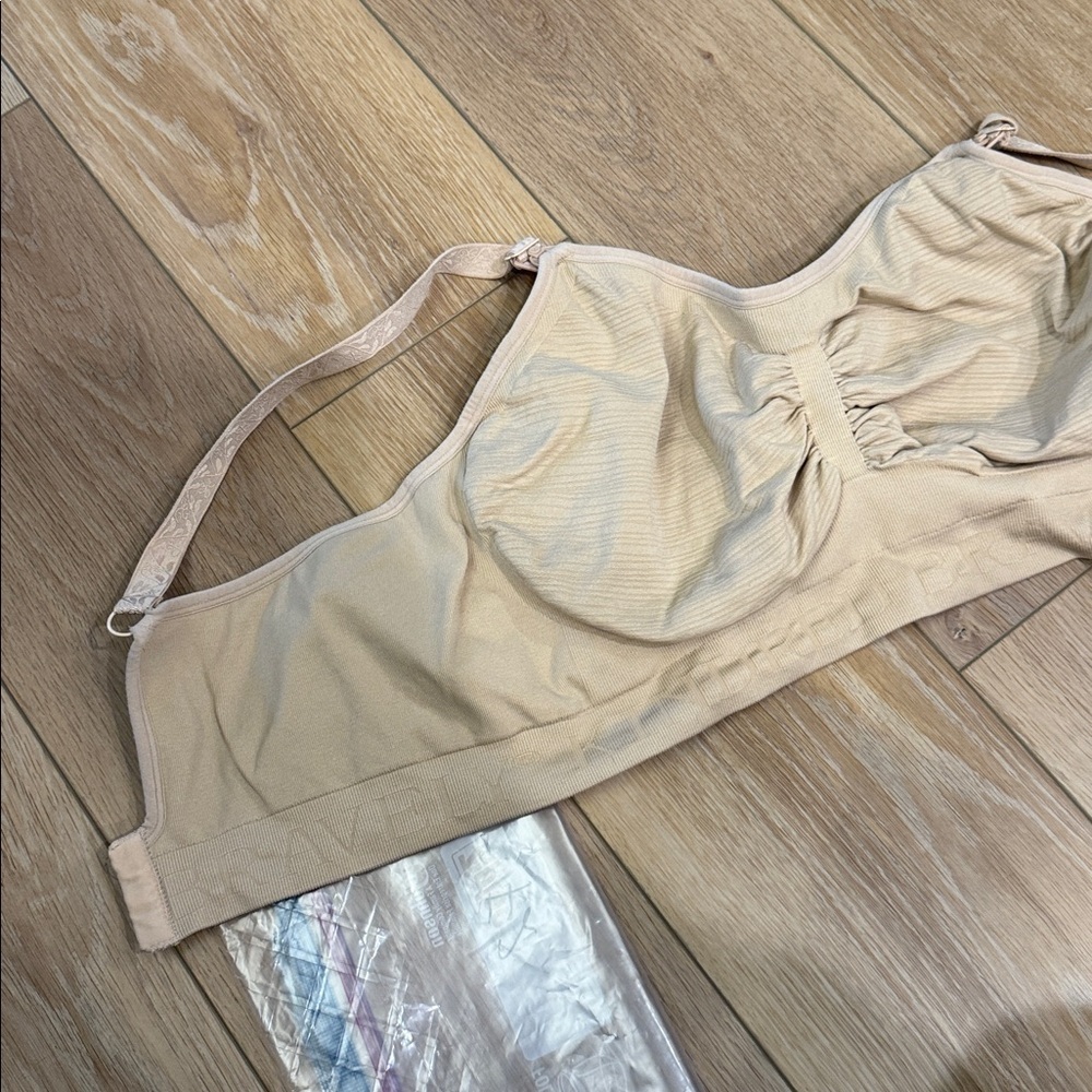 Kindred Bravely Tan Sublime Hands-Free Pumping Nursing Bra 1X Busty Fit - Picture 3 of 7